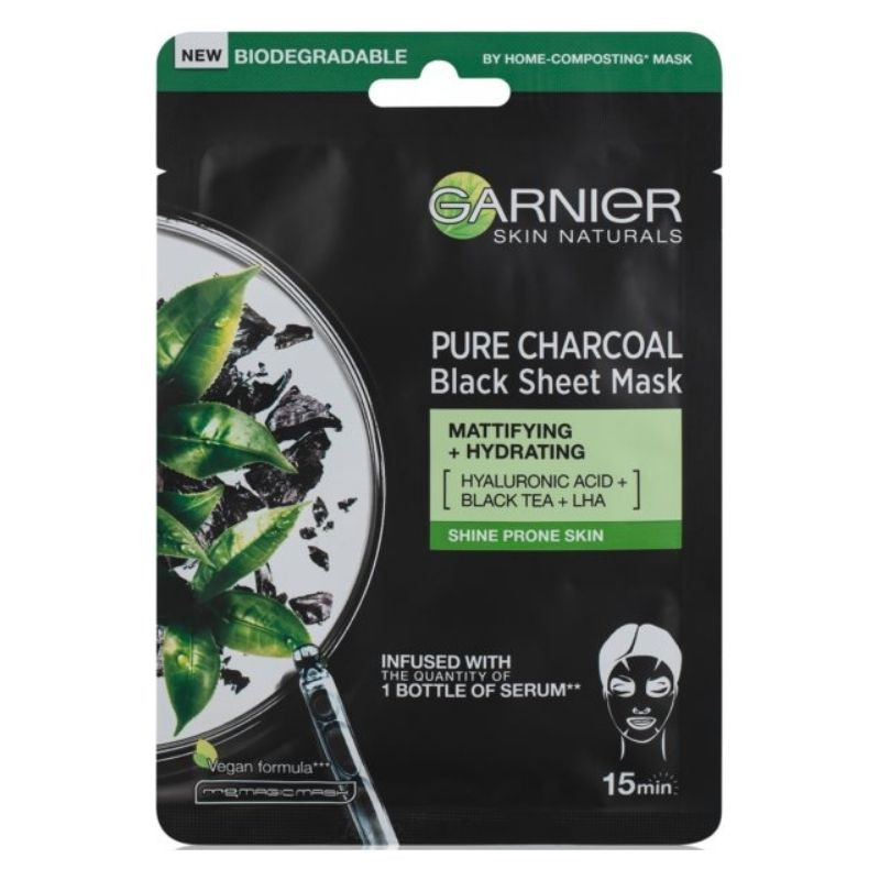 Garnier Skin Naturals Pure Charcoal Masca de fata cu carbune carbune imagine noua