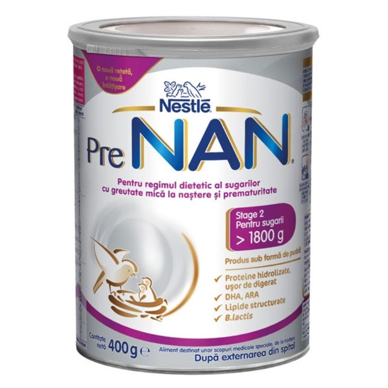 Nestle Nan Pre Stage 2, 400g La Reducere 400g