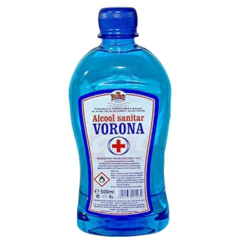 Alcool sanitar Vorona 70%, 500 ml 500 imagine noua