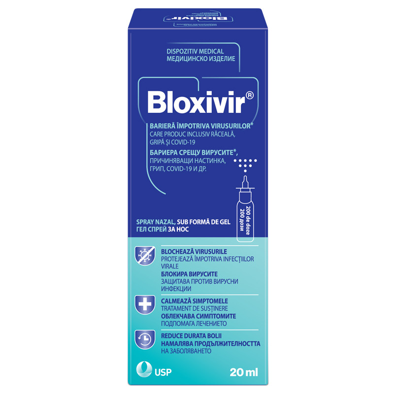 BLOXIVIR Spray nazal gel, 20 ml anti-virusuri imagine teramed.ro
