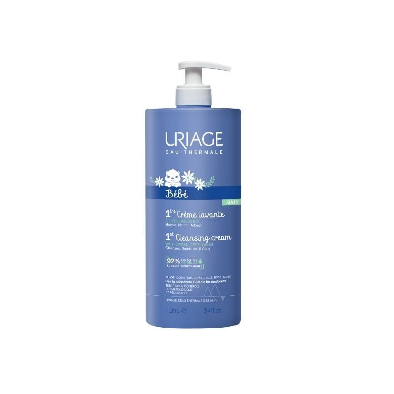 Uriage 1er Bebe Crema Curatare, 1000 Ml