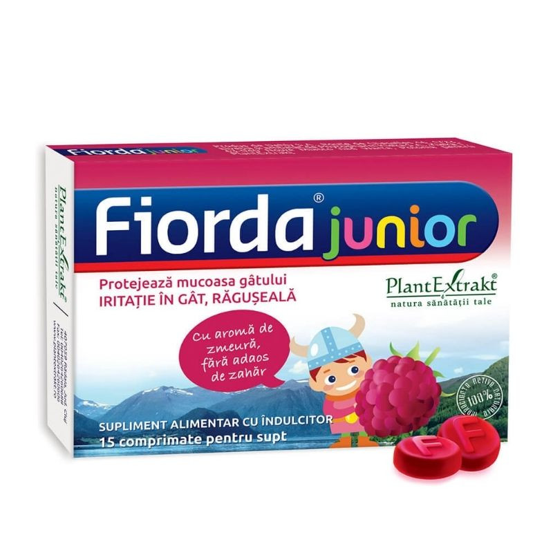 Fiorda junior zmeura, 15 comprimate supt Durere in gat 2023-09-25