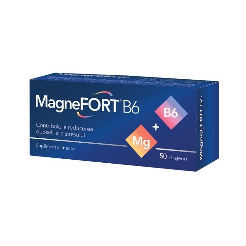 Magnefort b6, 50 drajeuri 