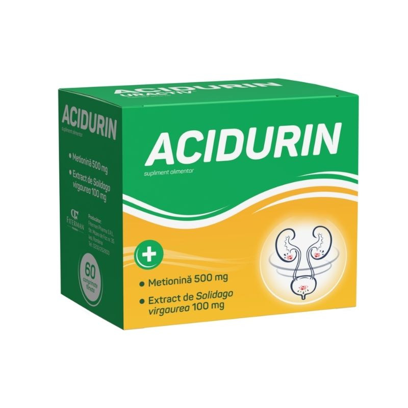 FITERMAN Acidurin, 60 cpr. film. Acidurin imagine teramed.ro
