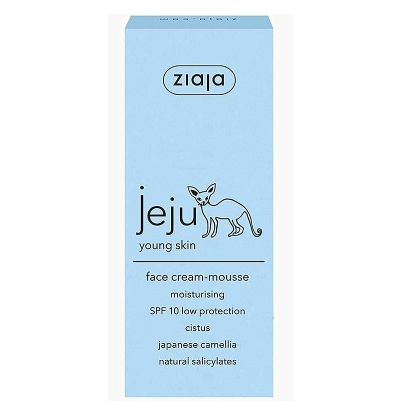 Ziaja Jeju Blue, Crema mousse pentru fata, 50 ml