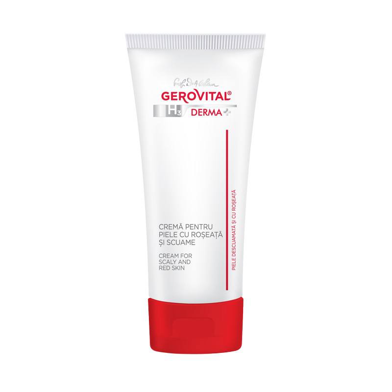 Gerovital H3 Derma+ Crema pentru piele cu roseata si scuame, 50 ml crema imagine teramed.ro