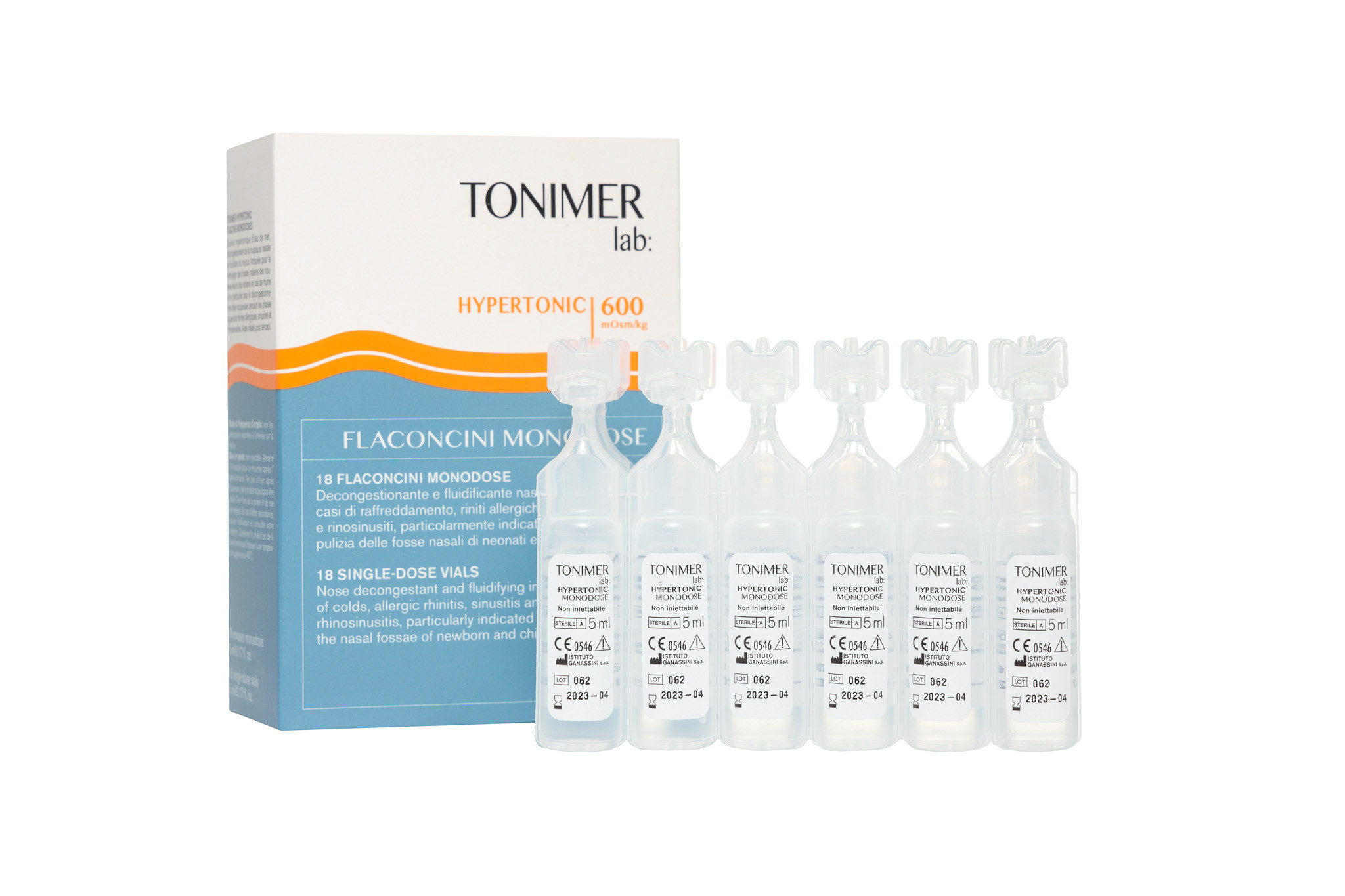 Tonimer Lab Hipertonic solutie 18 flacoane unidoze, 5 ml Apa imagine noua
