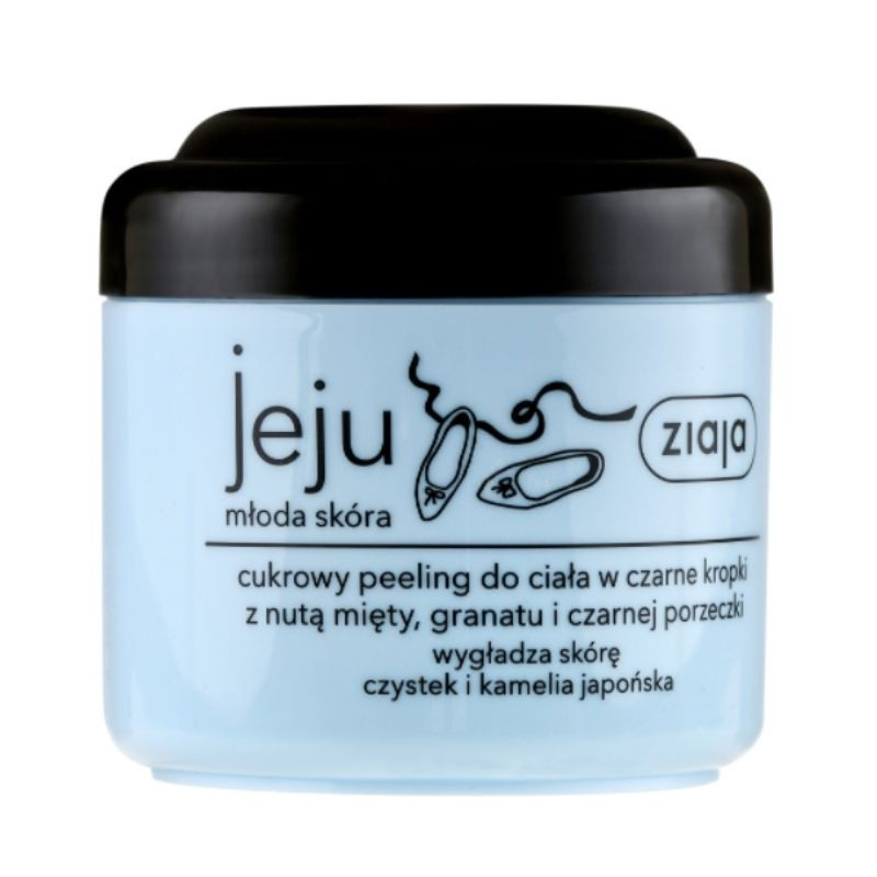 Ziaja Jeju Blue, Scrub Pentru Corp Cu Zahar, 200 Ml