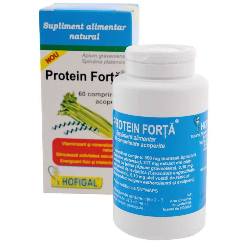 HOFIGAL Protein forta 850mg, 60 comprimate 850mg imagine 2022