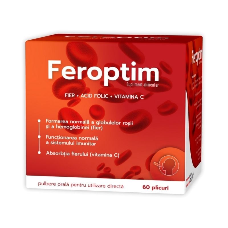 Feroptim, Zdrovit, 60 plicuri Anemie imagine teramed.ro