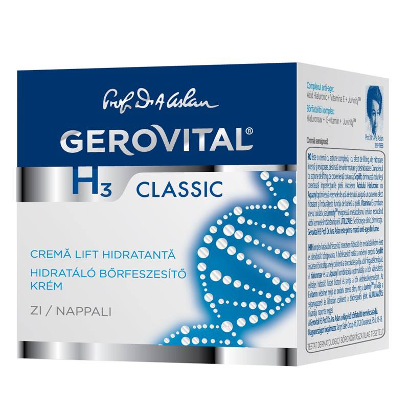 Gerovital H3 Classic Crema Lift Hidratanta, 50 Ml