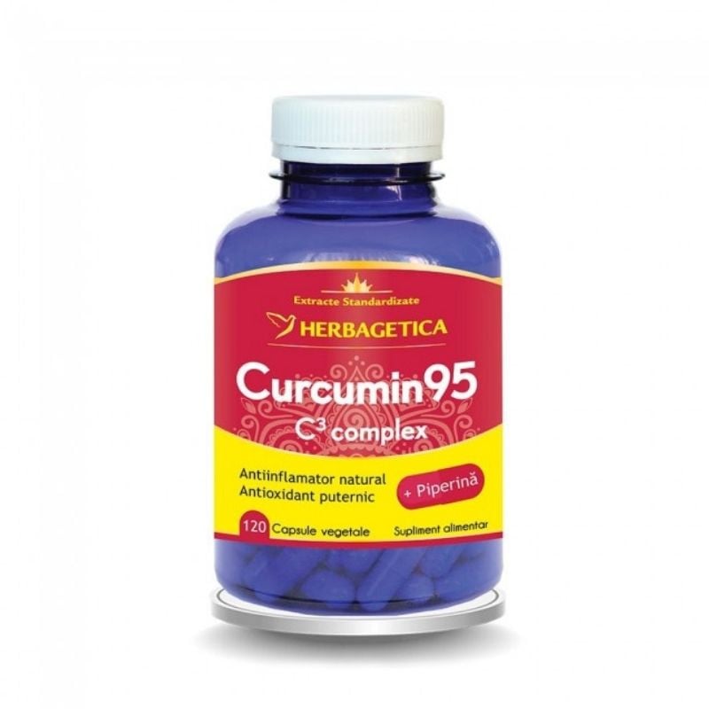 Herbagetica Curcumin 95 C3 complex, 120 capsule Antioxidante 2023-09-23