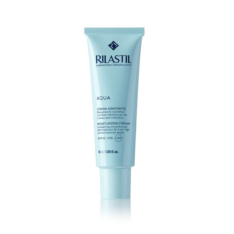 Crema ten hidratanta cu SPF 15, Aqua, 50 ml, Rilastil 15 imagine noua