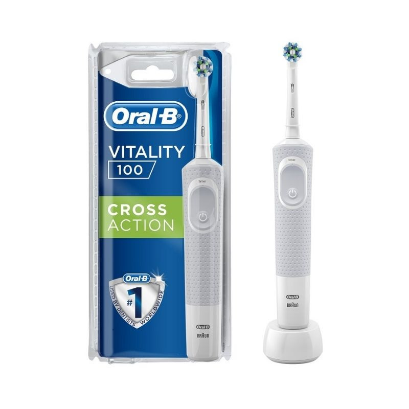 Periuta electrica Oral-B Cross Action D100, Alb La Reducere Action