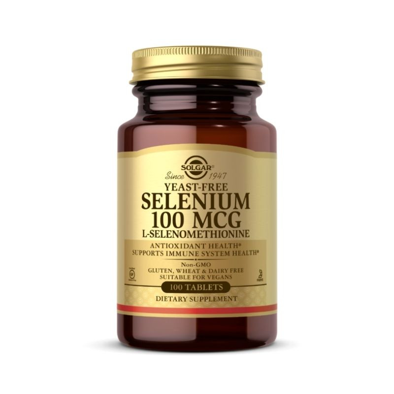 Selenium 100mcg, 100 tablete, Solgar Vitamine si minerale