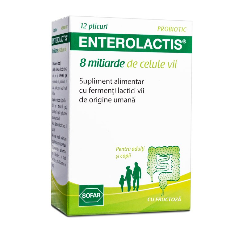 Sofar Enterolactis orosolubil, 12 plicuri Enterolactis imagine 2021