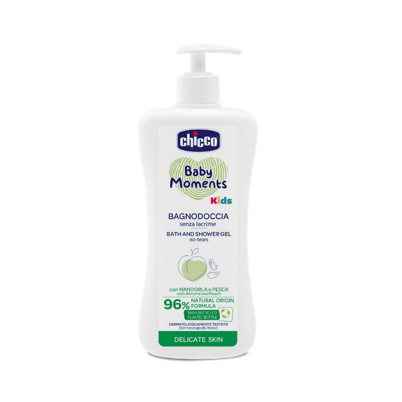 Chicco Baby Moments Kids Gel de dus fara lacrimi, 500ml, 0luni+ +0luni imagine noua