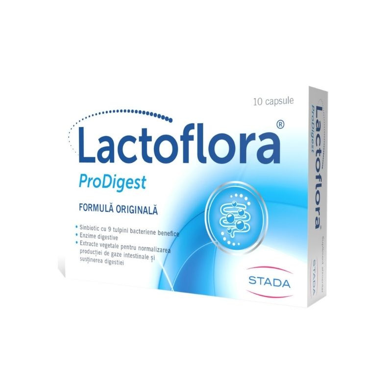 Lactoflora ProDigest, 10 capsule Balonare imagine noua