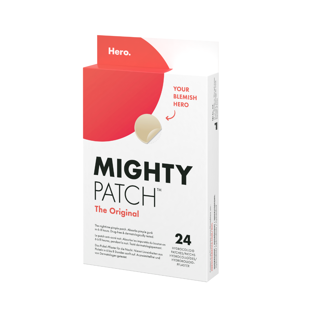 Plasturi Hidrocoloidali Pentru Acnee Mighty Patch Original, 24 Bucati, Hero