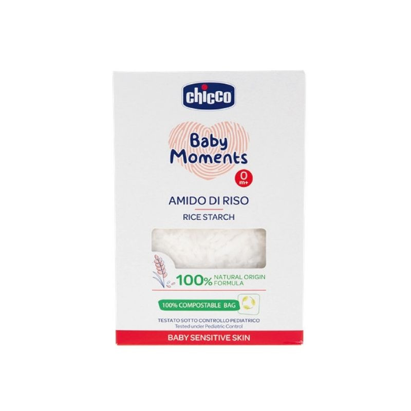 Chicco Baby Moments Sensitive Amidon dermatologic din orez, pentru baie, 250 g, 0 luni+ 250