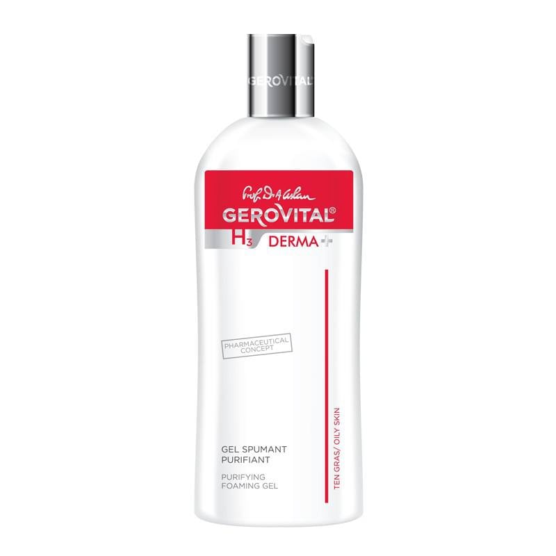 Gerovital h3 derma+ gel spumant purifiant, 200 ml