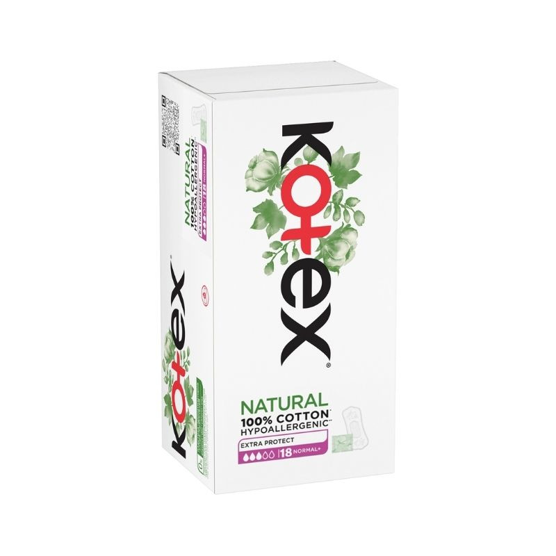 Kotex Absorbante zilnice Kotex Extra Protect Normal+ Natural, 18 bucati