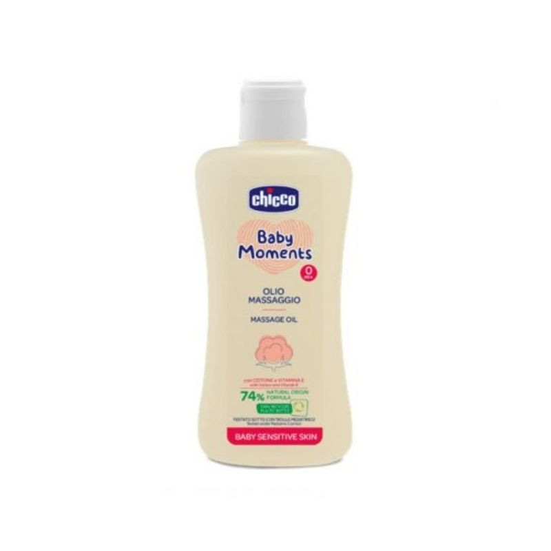 Chicco Baby Moments Sensitive Ulei de masaj dermatologic, 200ml, 0 luni+ 200ml imagine 2022