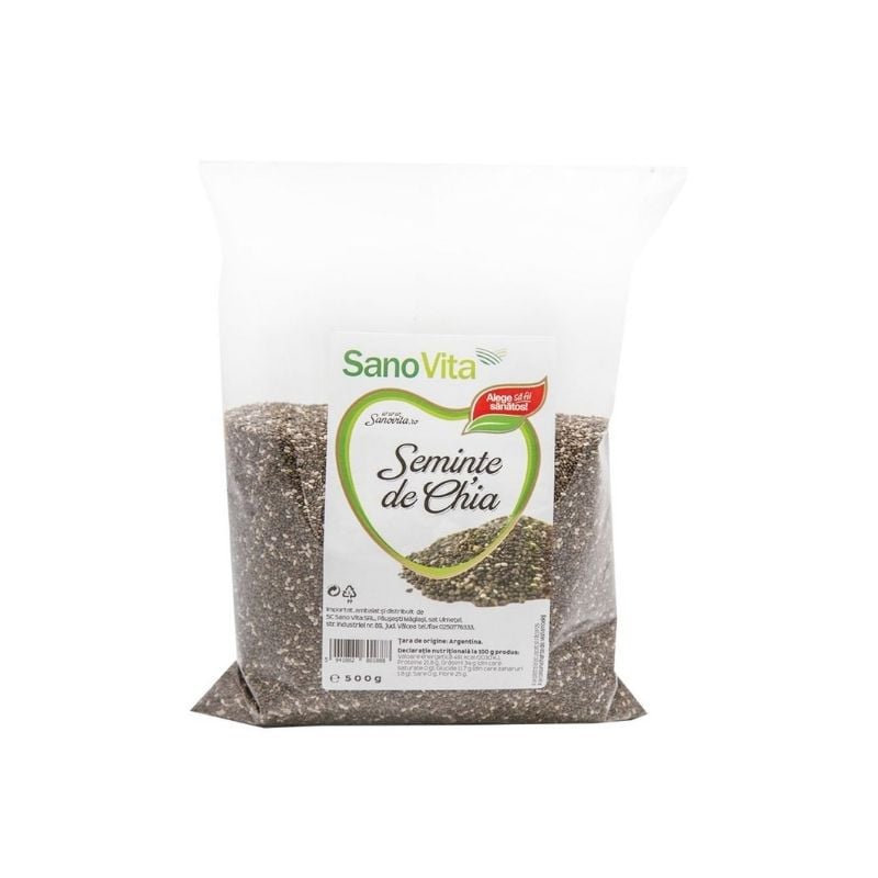 Sanovita seminte de chia, 500 g