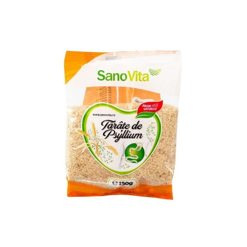 Sanovita Psyllium Tarate, 150 g 150 imagine noua