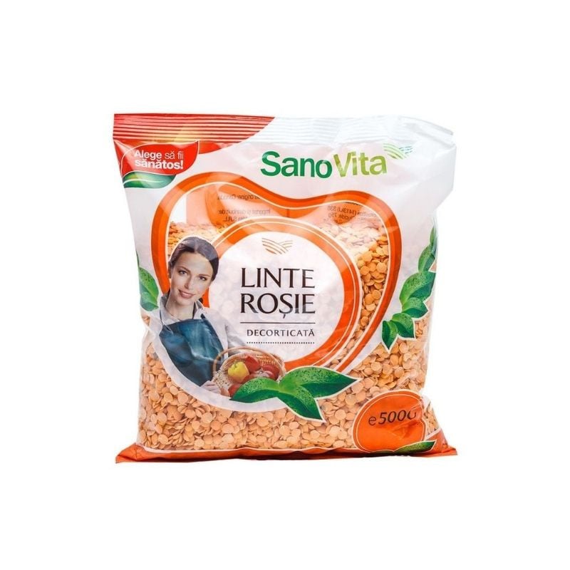 Sanovita Linte Rosie decorticata, 500 g