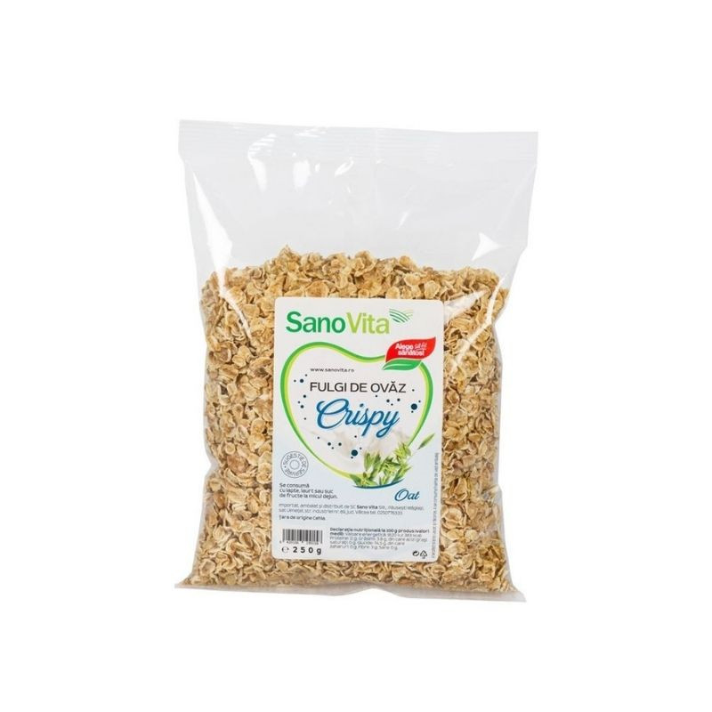 Sanovita Fulgi de ovaz crispy, 250 g 250 imagine 2022