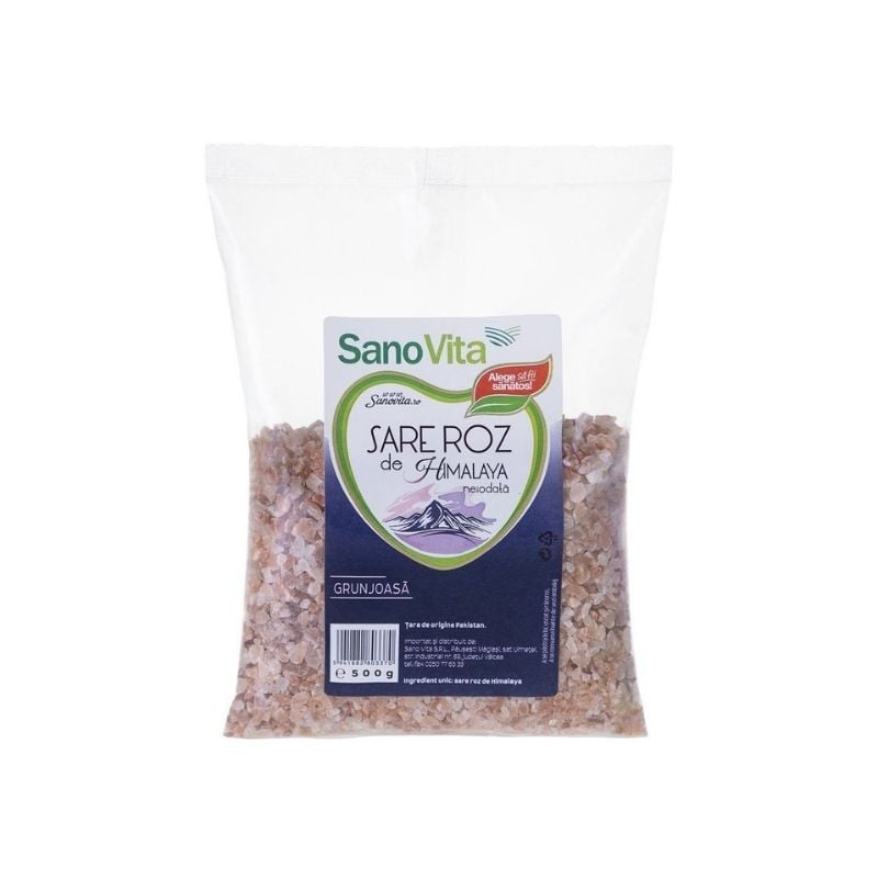 Sanovita sare de himalaya roz grunjoasa, 500 g