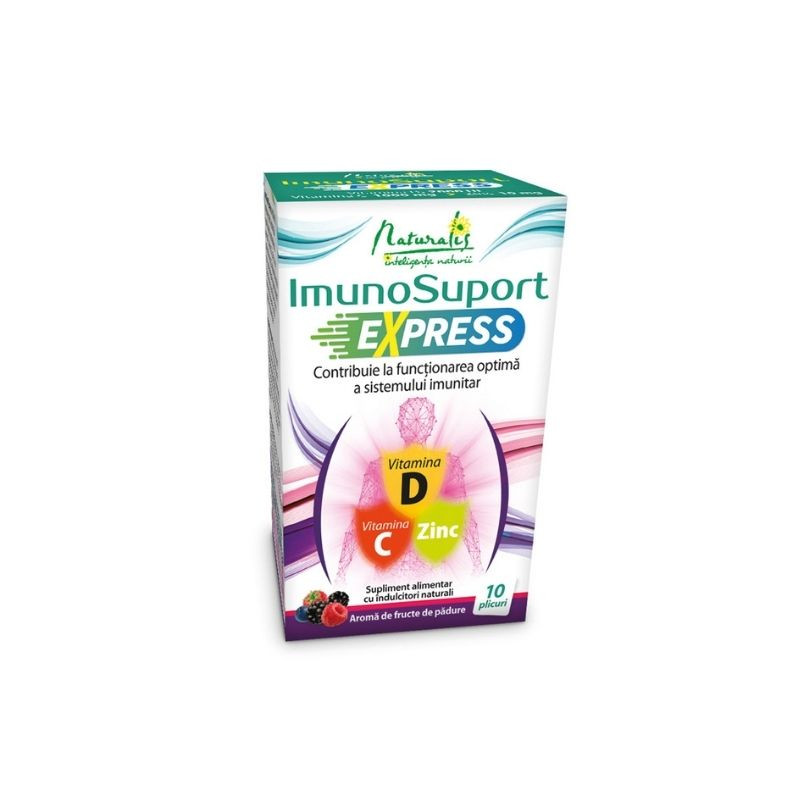 Naturalis ImunoSuport Express, 10 plicuri, aroma fructe de padure aroma imagine noua