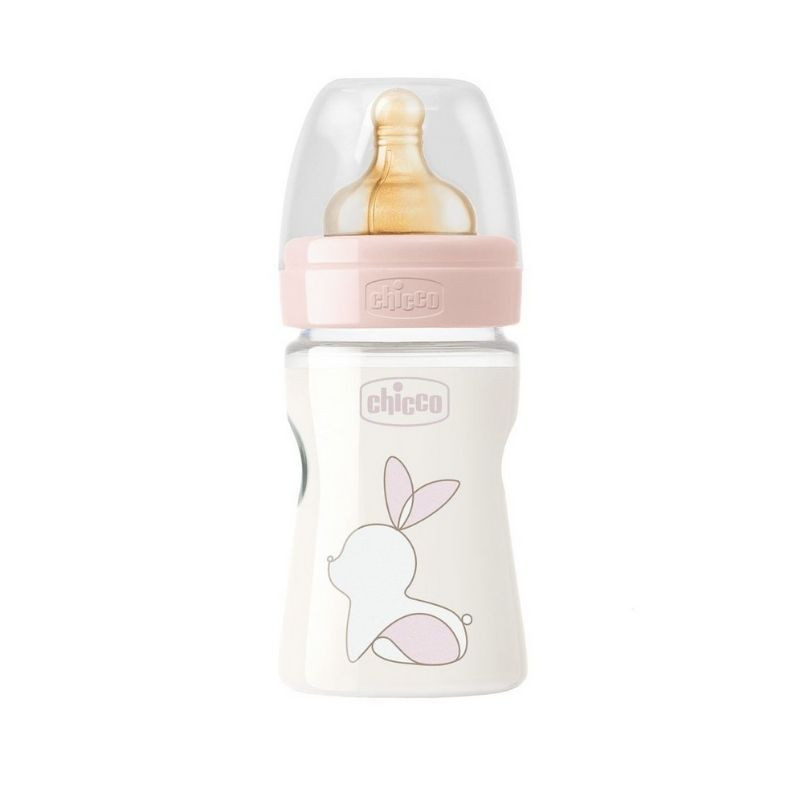 Chicco Original Touch Biberon PP 150 ml, t.c, flux lent, fete, 0luni+ 0luni+