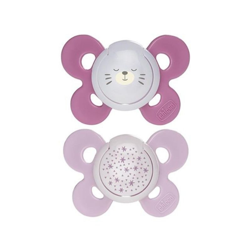 Chicco Physio Comfort Suzeta silicon, forma ortodontica, 16-36 luni, roz 16-36
