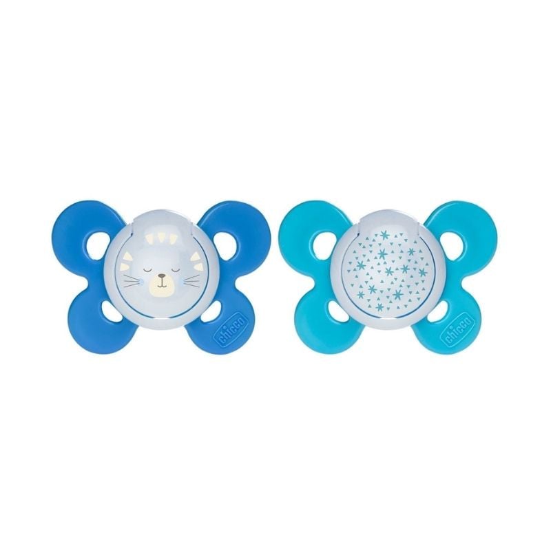 Chicco Physio Comfort Suzeta silicon, 2 bucati, baiat, 16-36luni, bleu 16-36luni