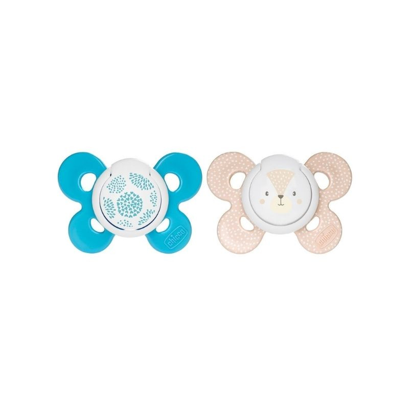Suzeta Chicco silicon Physio Comfort, 2 bucati, 6-16luni, baieti 6-16luni