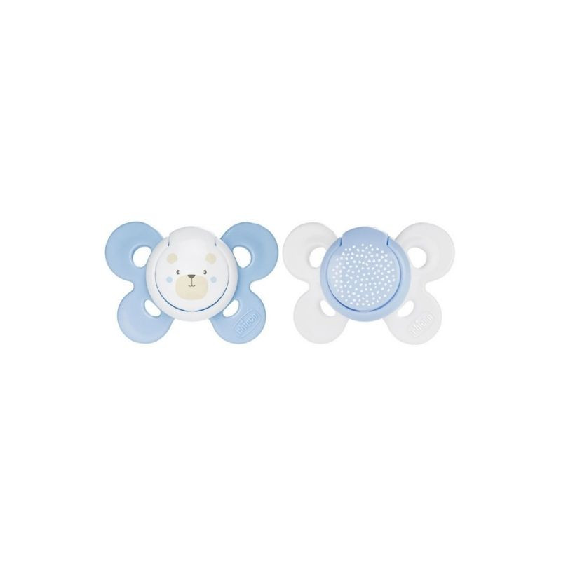 Chicco Physio Comfort Suzeta silicon, 2bucati, 0-6luni, baieti 0-6luni