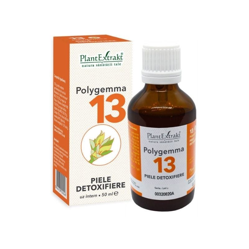 Polygemma Nr. 13 Piele Detoxifiere, 50 Ml