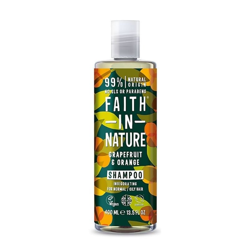 Faith in Nature Sampon natural revigorant cu grapefruit si portocale, 400 ml 