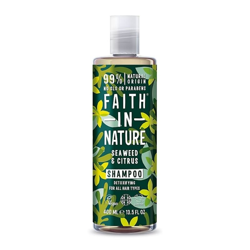 Faith in Nature Sampon natural detoxifiant cu alge marine si citrice, 400 ml