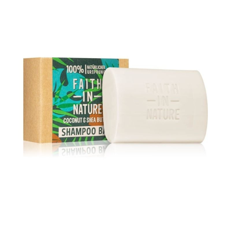 Faith in Nature Sampon solid, nutritiv cu cocos si unt de shea, 85g 