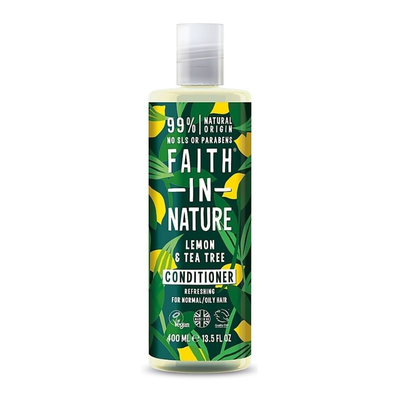 Faith in Nature Balsam natural revigorant cu lamaie si tea tree, 400 ml 400 imagine noua