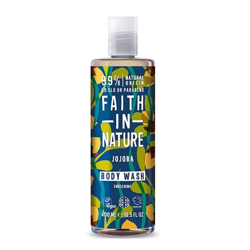 Faith In Nature Gel De Dus Natural, Reconfortant Cu Jojoba, 400 Ml