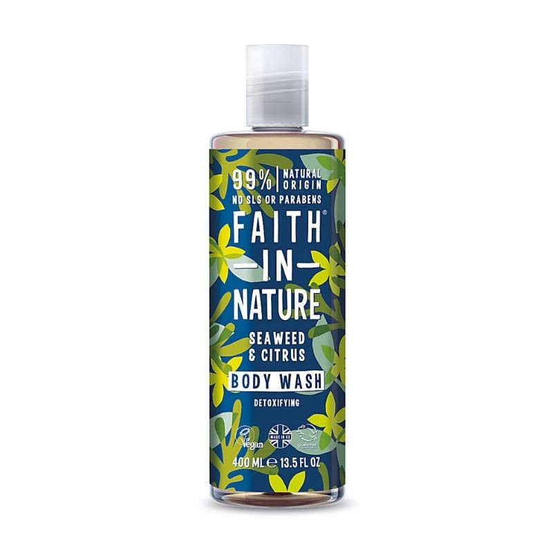 Faith in Nature Gel de dus natural, detoxifiant cu alge marine si citrice, 400 ml 400 imagine teramed.ro