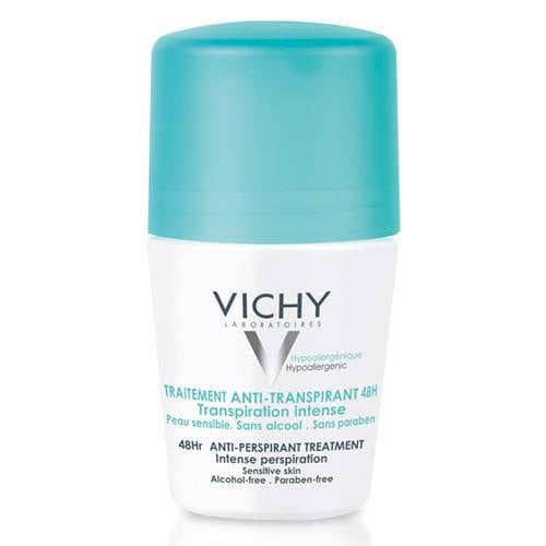 Vichy Deodorant Roll-on antiperspirant eficient 48h cu parfum, 50ml 48h imagine noua
