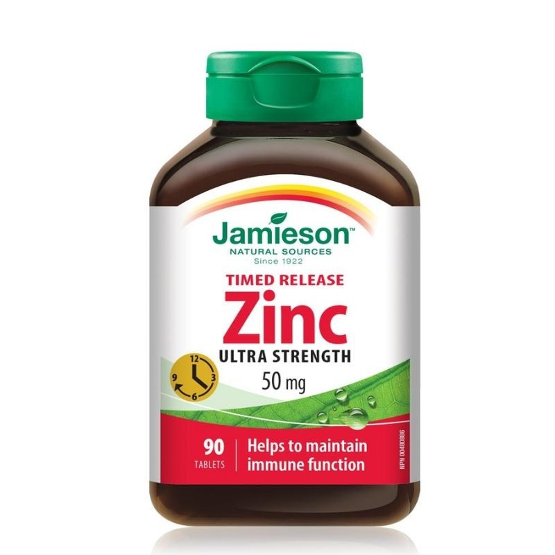 Jamieson Zinc 50 mg cu eliberare prelungita, 90 tablete eliberare