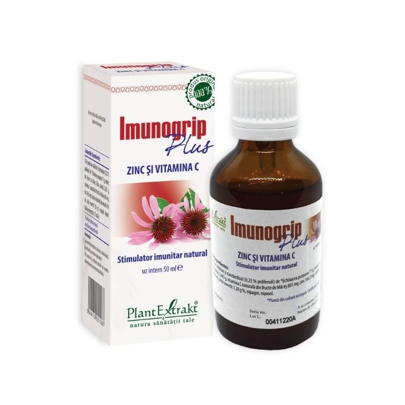 Imunogrip Plus Zinc Si Vitamina C, 50ml