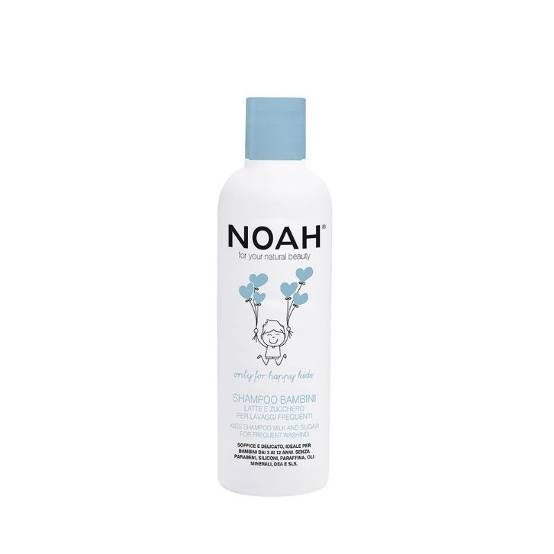 Noah Sampon Cu Lapte & Zahar Pentru Spalare Frecventa Pentru Copii, 250ml