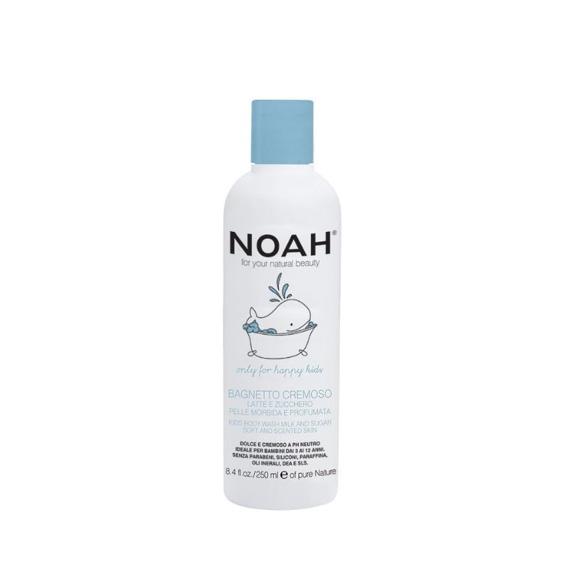 Noah Gel De Dus Cremos Cu Lapte & Zahar Pentru Copii, 250ml